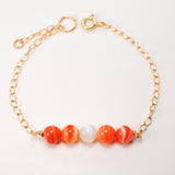 Orange Agate Genesis Bracelet