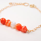 Orange Agate Genesis Bracelet