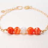 Orange Agate Genesis Bracelet