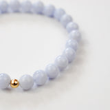 Blue Lace Agate Solo Core Bracelet