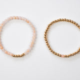 Morganite Solo Mini Gold Bracelet