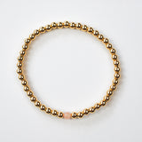 Morganite Solo Mini Gold Bracelet