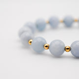 Aquamarine Infinity Grande Bracelet