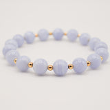 Blue Lace Agate Infinity Grande Bracelet