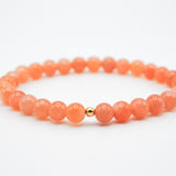 Pink Moonstone Solo Core Bracelet