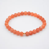 Pink Moonstone Solo Core Bracelet