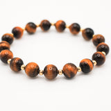 Tigers Eye Infinity Grande Bracelet