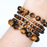 Tigers Eye Infinity Grande Bracelet